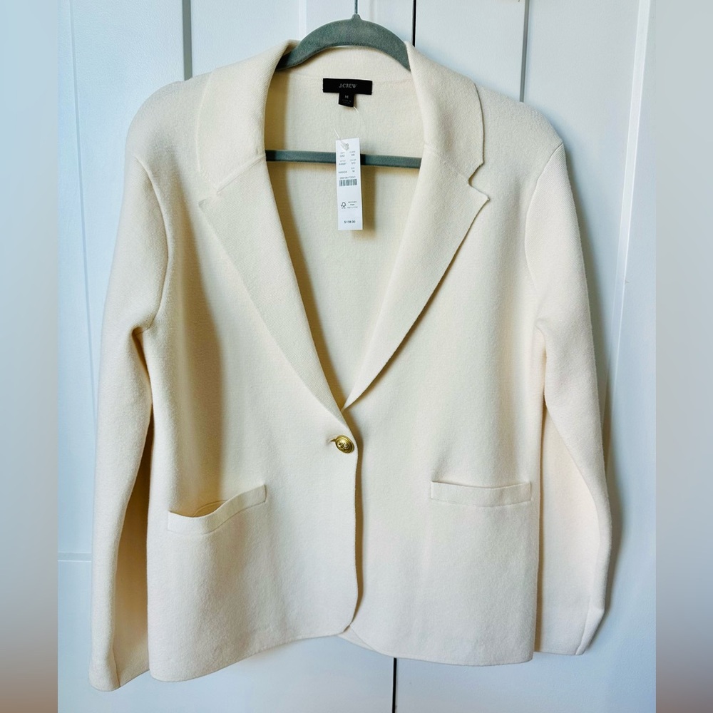 J Crew Camille shrunken sweater-blazer
